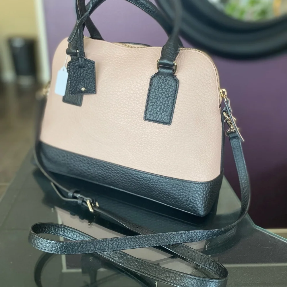 Kate Spade Black and Tan Satchel